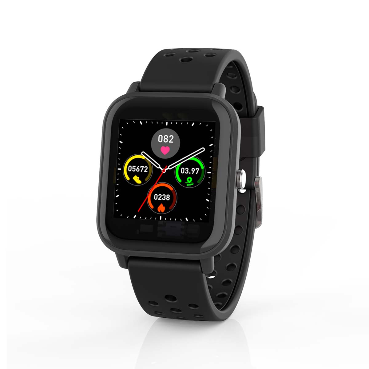 SmartWatch con schermo LCD 1.4" e rilevamento frequenza cardiaca IP68