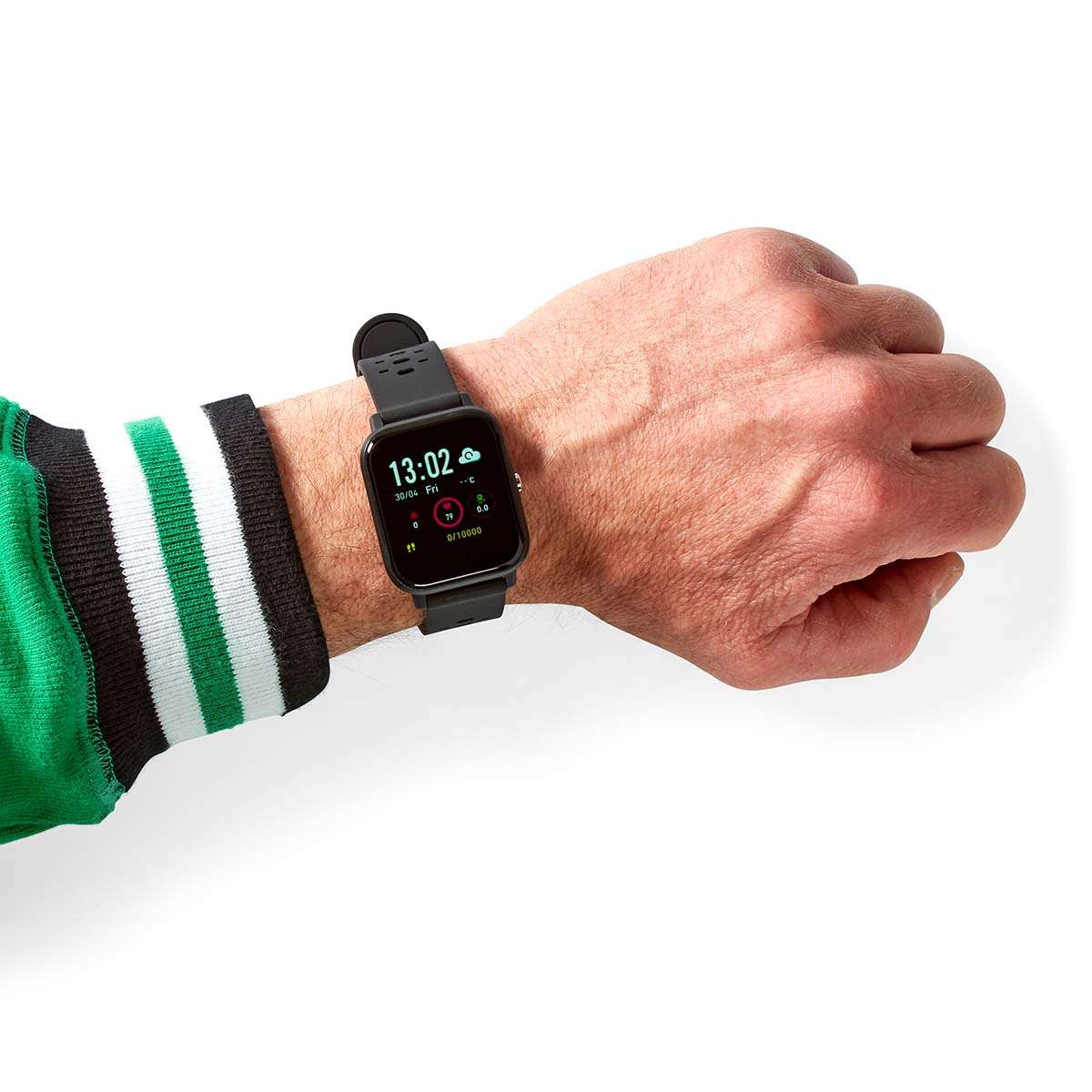 SmartWatch con schermo LCD da 1.4" visualizzazione notifiche e rilevamento frequenza cardiaca IP68 5412810335916 BTSW002BK ND9536
