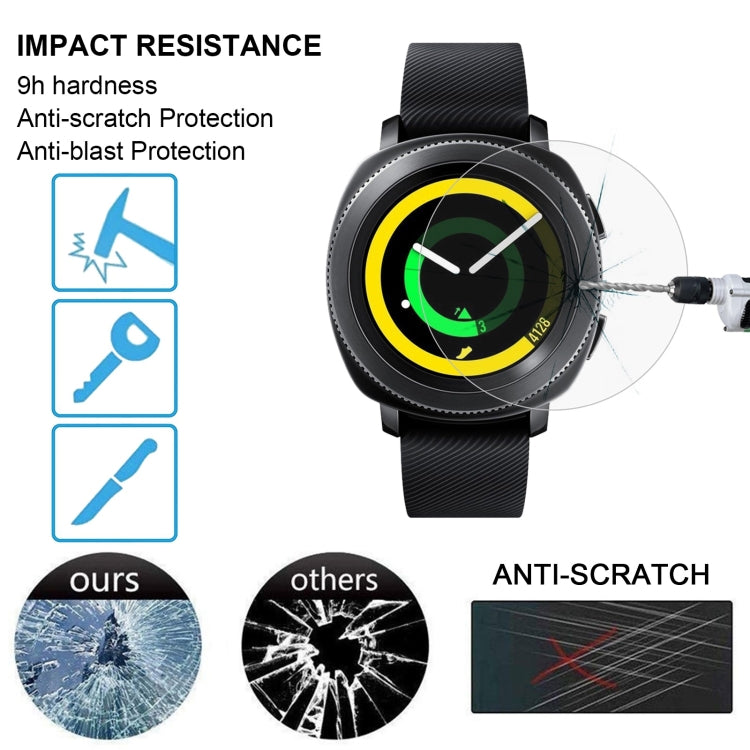 Pellicola vetro temperato 0.2mm per Samsung Gear Sport