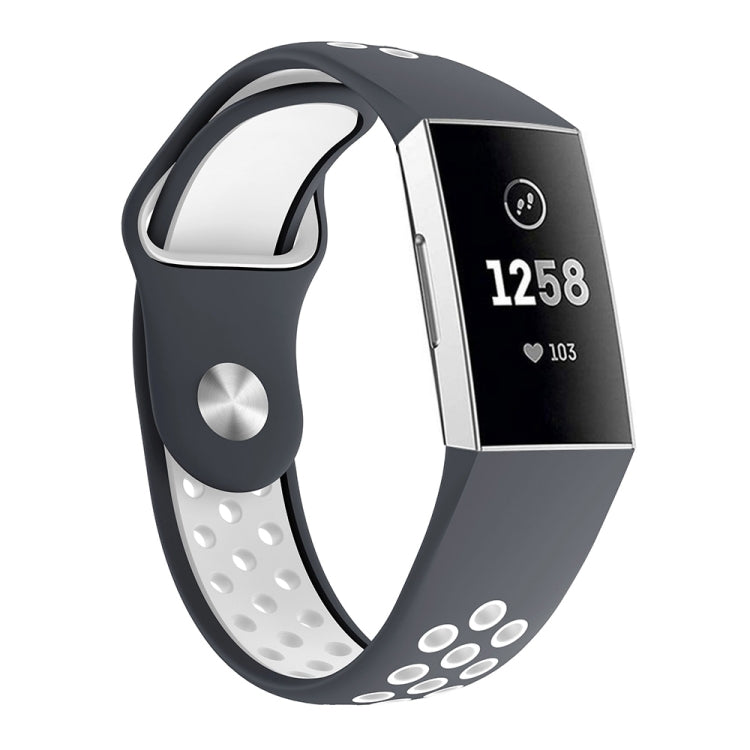 Cinturino in silicone bicolore per Fitbit Charge 3