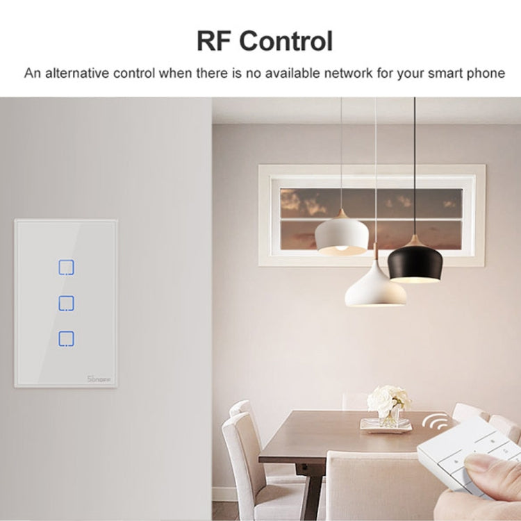 Sonoff T2 Interruttore Touch da Parete in Vetro 120mm