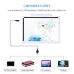 Blocco note LED A4 dimmerabile con cavo USB 6,5W