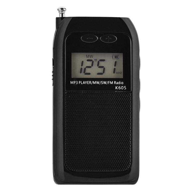 Radio portatile K-605 FM AM SW con supporto scheda TF