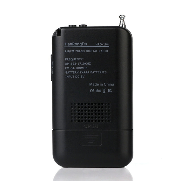 Mini radio portatile HRD-104 FM AM con altoparlante