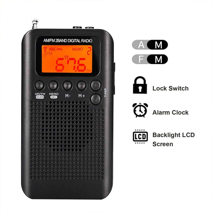 Mini radio portatile HRD-104 FM AM con altoparlante