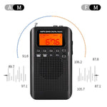 Mini radio portatile HRD-104 FM AM con altoparlante
