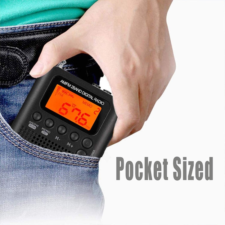 Mini radio portatile HRD-104 FM AM con altoparlante