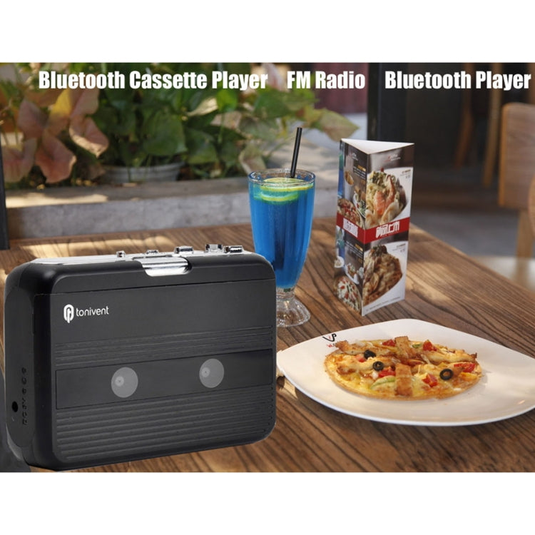 Tonivent TON007B Lettore cassette Bluetooth portatile