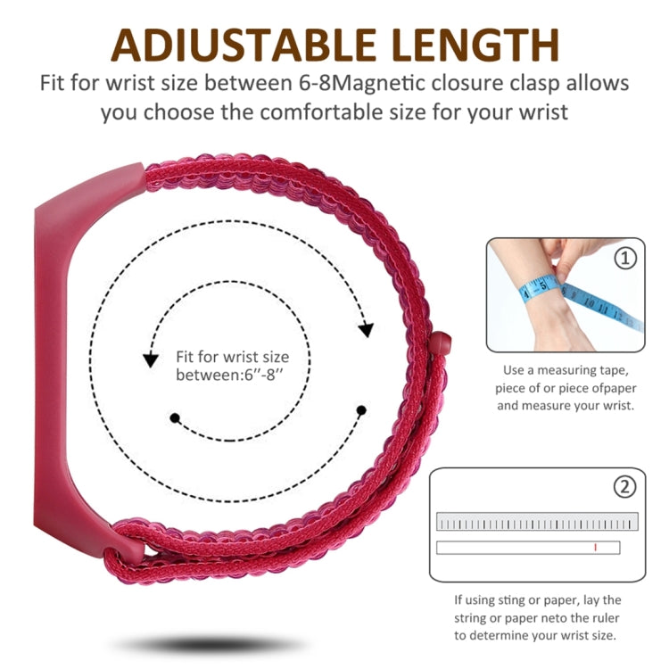 Cinturino in nylon per Xiaomi Mi Band 3/4 15cm