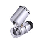 Mini microscopio portatile 60X con luce LED