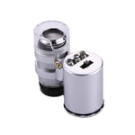 Mini microscopio portatile 60X con luce LED