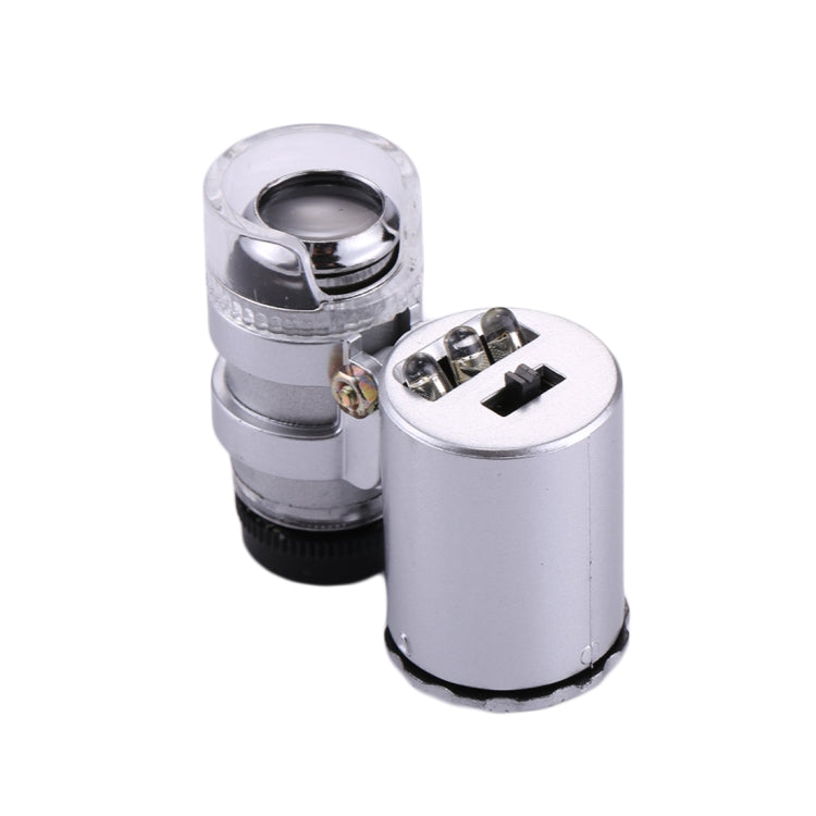 Mini microscopio portatile 60X con luce LED