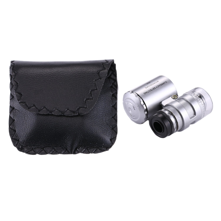 Mini microscopio portatile 60X con luce LED