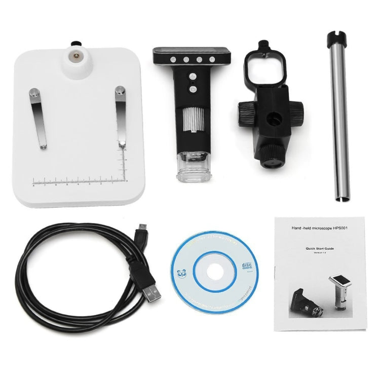 Microscopio digitale USB 500X con schermo 2,5" e 8 LED