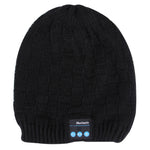 Auricolare Bluetooth con microfono e cappello invernale lavorato