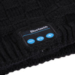 Auricolare Bluetooth con microfono e cappello invernale lavorato