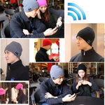 Auricolare Bluetooth con microfono e cappello invernale lavorato
