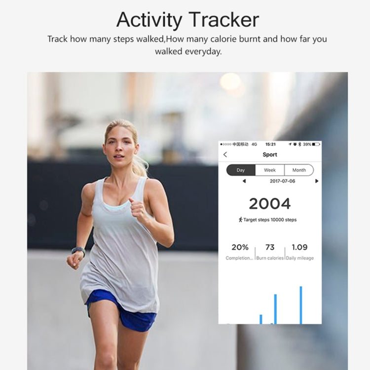 TLW T6 Fitness Tracker con display OLED 0,96 pollici