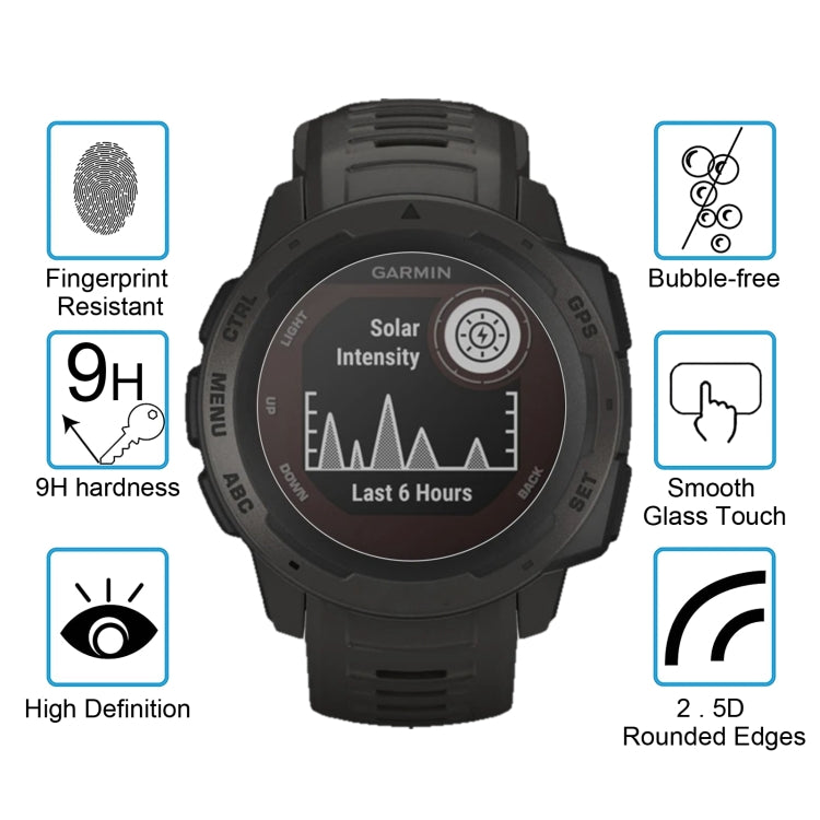 Pellicola vetro temperato per Garmin Instinct 0,26 mm 9H