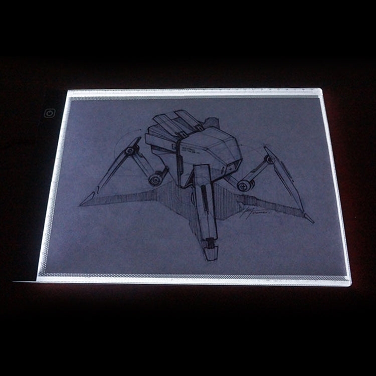 Lavagna luminosa LED USB A4 con luminosità regolabile