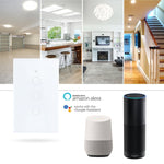 Interruttore luce smart WiFi touch vetro compatibile Alexa