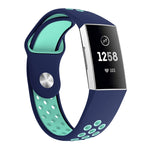 Cinturino in silicone bicolore per Fitbit Charge 3 130-195 mm