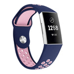 Cinturino in silicone bicolore per Fitbit Charge 3 130-195 mm
