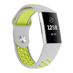 Cinturino in silicone bicolore per Fitbit Charge 3 130-195 mm