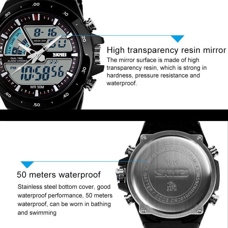 SKMEI 1016 Orologio digitale impermeabile uomo