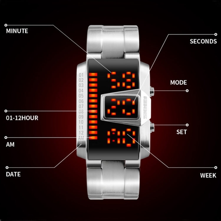 SKMEI 1179 Orologio digitale LED impermeabile 50m