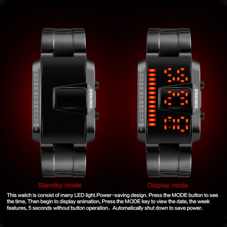 SKMEI 1179 Orologio digitale LED impermeabile 50m