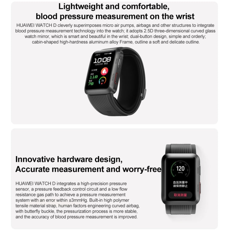 Huawei Watch D Smartwatch con ECG e monitoraggio pressione