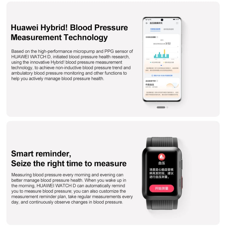 Huawei Watch D Smartwatch con ECG e monitoraggio pressione