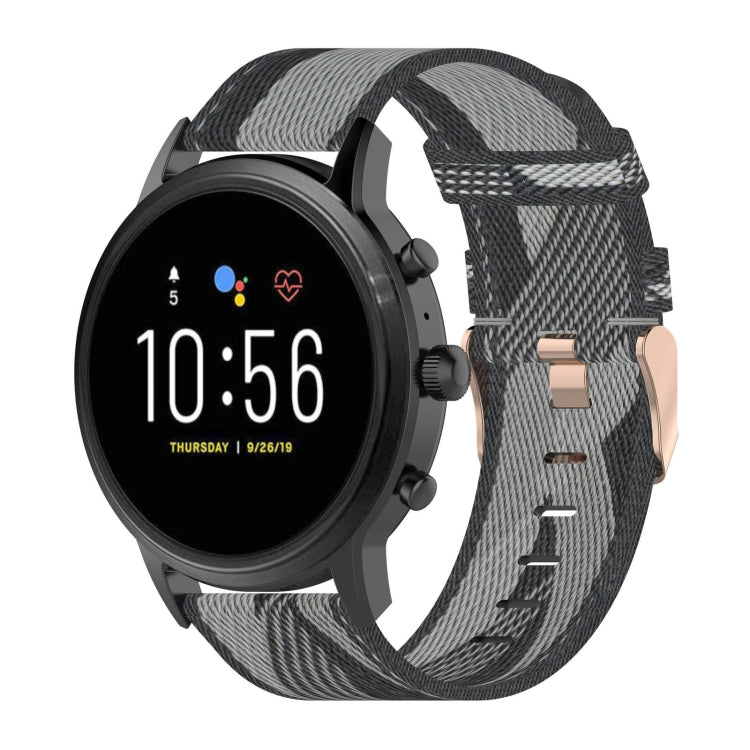 Cinturino in nylon 22 mm per Fossil Gen 5 smartwatch