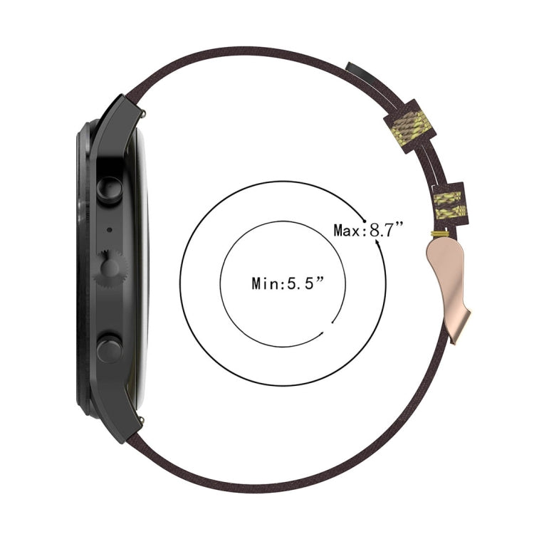 Cinturino in nylon 22 mm per Fossil Gen 5 smartwatch