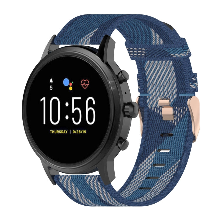 Cinturino in nylon 22 mm per Fossil Gen 5 smartwatch