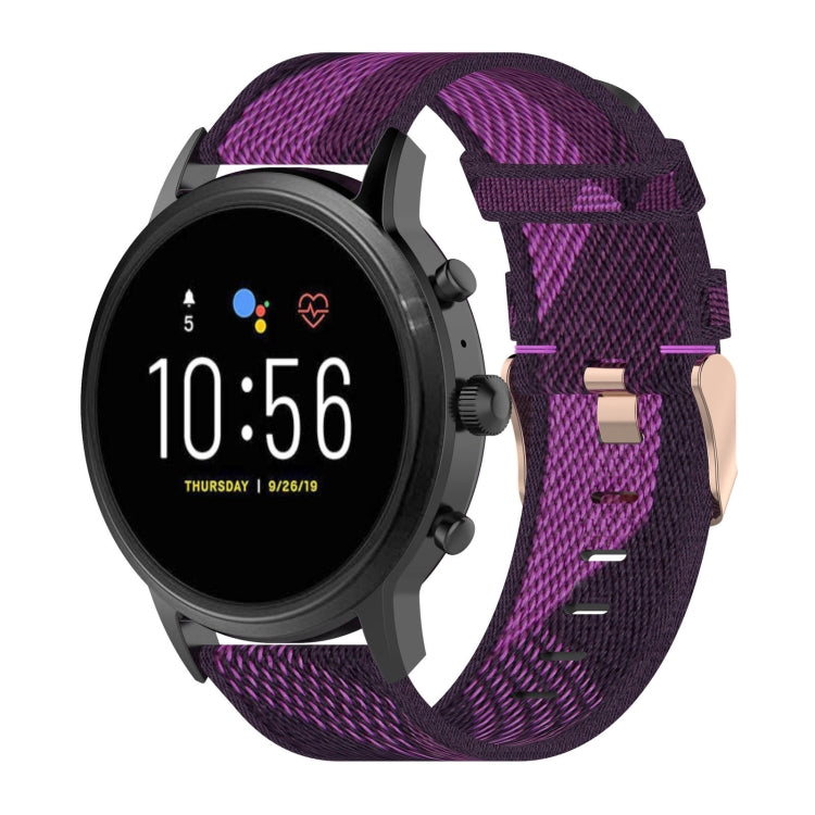 Cinturino in nylon 22 mm per Fossil Gen 5 smartwatch