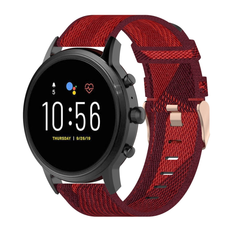 Cinturino in nylon 22 mm per Fossil Gen 5 smartwatch
