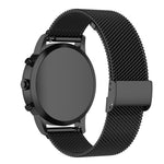 Cinturino maglia metallica 22 mm per Fossil Hybrid Smartwatch HR