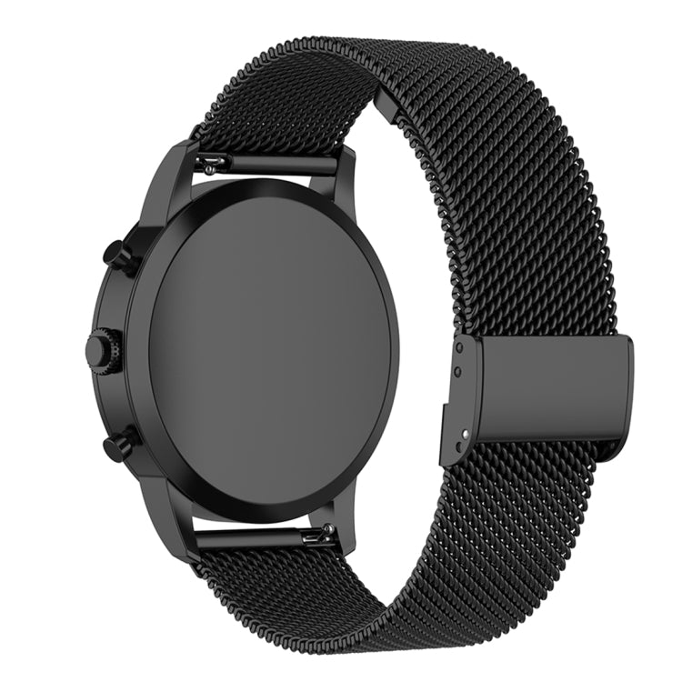 Cinturino maglia metallica 22 mm per Fossil Hybrid Smartwatch HR