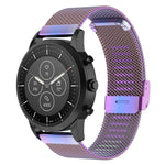 Cinturino maglia metallica 22 mm per Fossil Hybrid Smartwatch HR