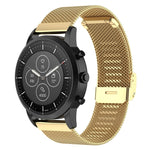 Cinturino maglia metallica 22 mm per Fossil Hybrid Smartwatch HR