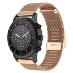 Cinturino maglia metallica 22 mm per Fossil Hybrid Smartwatch HR