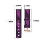 Cinturino nylon 23mm per Fitbit Versa 2 e modelli compatibili