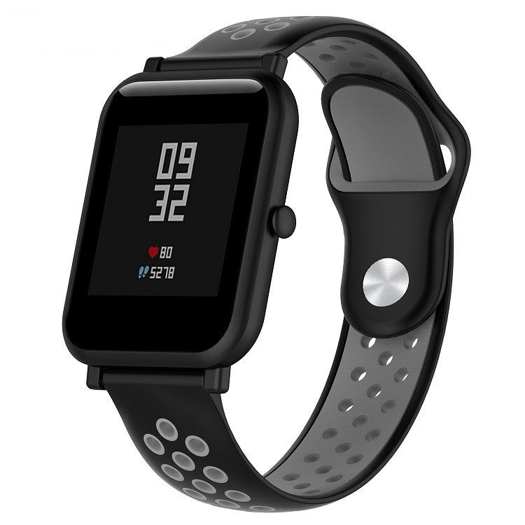 Cinturino sportivo in silicone bicolore per Huawei Watch Series 1