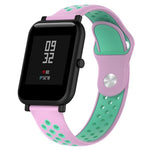 Cinturino sportivo in silicone bicolore per Huawei Watch Series 1