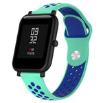 Cinturino sportivo in silicone bicolore per Huawei Watch Series 1