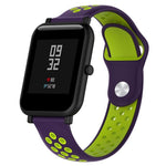 Cinturino sportivo in silicone bicolore per Huawei Watch Series 1