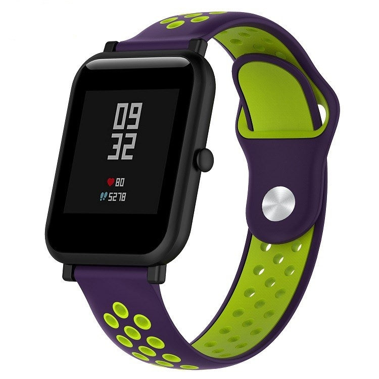 Cinturino sportivo in silicone bicolore per Huawei Watch Series 1