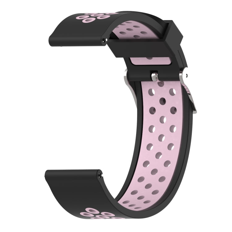 Cinturino sportivo in silicone bicolore 22mm per Amazfit Bip Lite